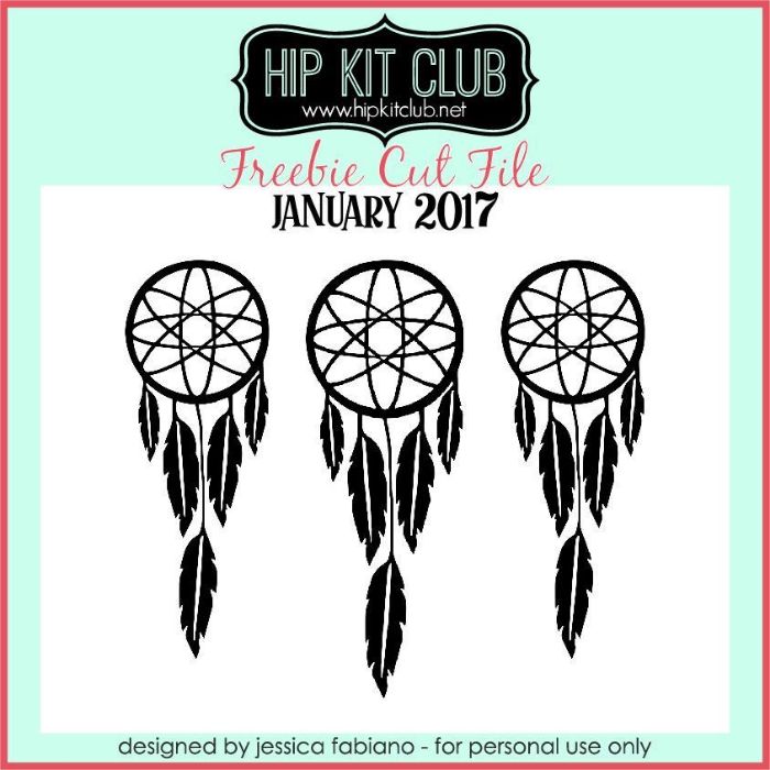 January 2017 - Jessica Fabiano - Dream Catcher - Cut Files