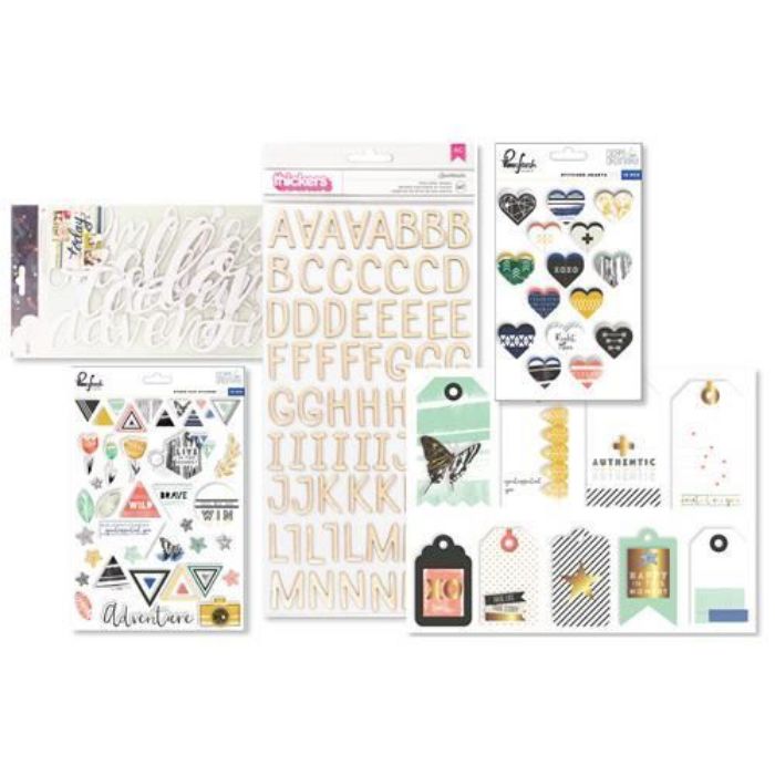 October 2017 Hip Kit Club Embellishment Scrapbook Kit 