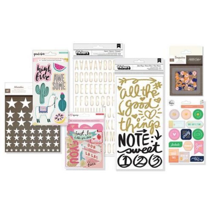 January 2018 Hip Kit Club Embellishment Scrapbook Kit 