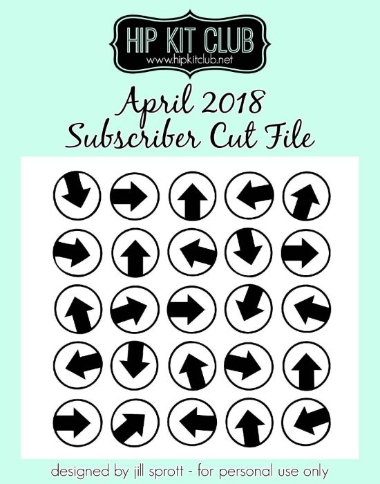 April 2018 - Jill Sprott - Arrows - Cut Files - Silhouette Cricut