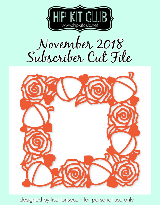 November 2018 - Lisa Fonseca - Wreath - Cut Files - Silhouette Cricut