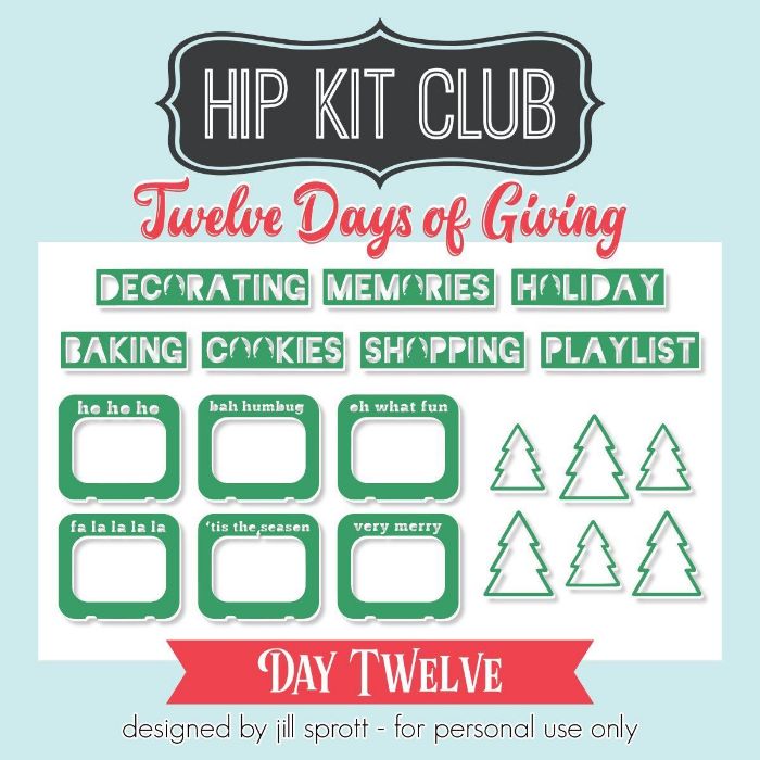 12 Days of  Giving 2018 - Day 12 - Jill Sprott - Titles and Frames - Silhouette Cricut