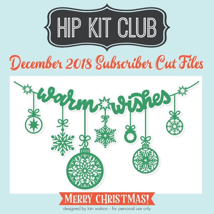 Subscriber Gift - Day 1 - Kim Watson - Warm Wishes - Silhouette Cricut