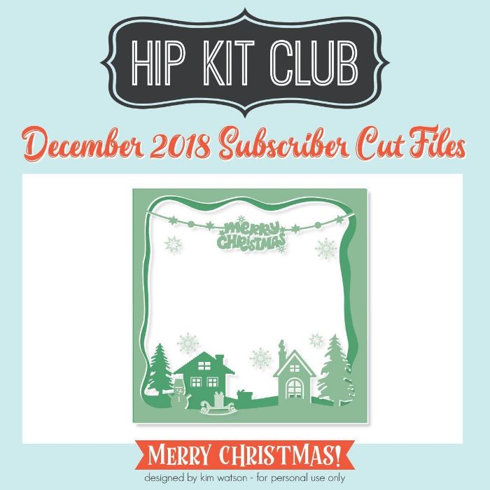 Subscriber Gift - Day 7 - Kim Watson - Winter Scene - Silhouette Cricut