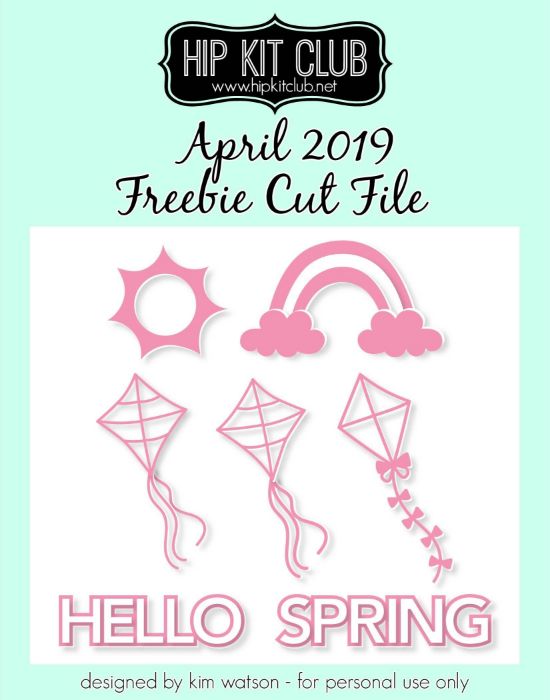 April 2019 - Kim Watson - Rainbow Kites - Silhouette Cricut