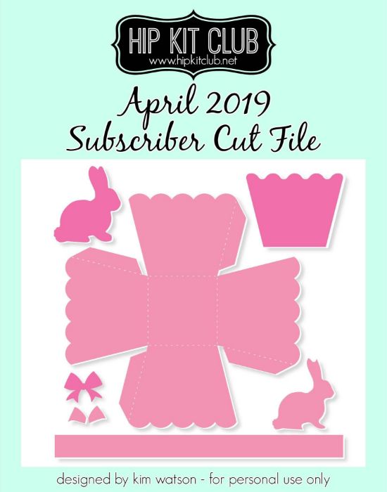 April 2019 - Kim Watson - Easter Basket 4 Sided - Silhouette Cricut