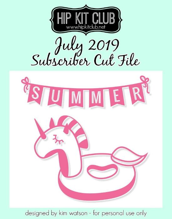 July 2019 - Kim Watson - Summer Banner - Silhouette Cricut