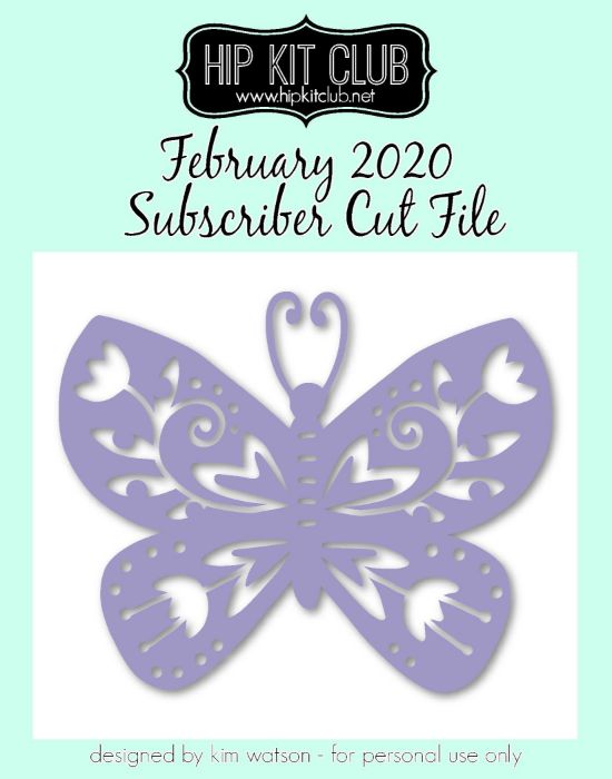February 2020 - Kim Watson - Butterfly  - Silhouette Cricut Cameo