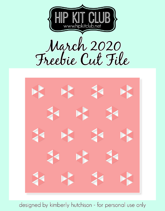 March 2020 - Kimberly Hutchison - TriFold Hexagon Background  - Silhouette Cricut Cameo