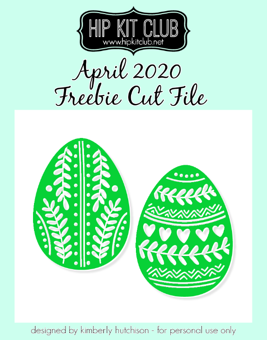 April 2020 - Kimberly Hutchison - Easter Eggs - Silhouette Cricut Cameo