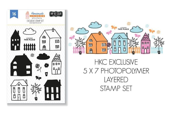 June 2020 Hip Kit Club Stamp Scrapbook Kit