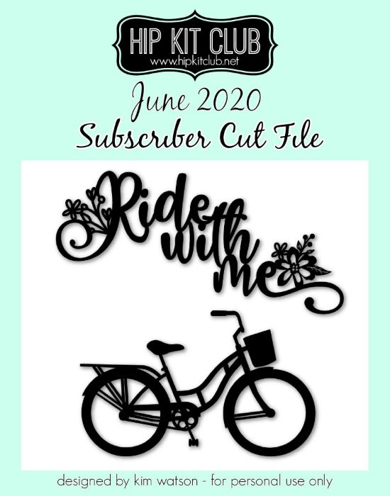 June 2020 - Kim Watson - Ride and Bike  - Silhouette Cricut Cameo