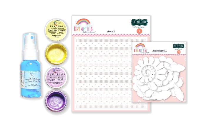 January 2021 Hip Kit Club Color Colour Scrapbook Kit