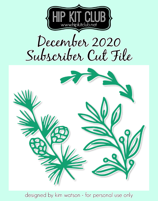 December 2020 - Kim Watson - Winter Branches - Silhouette Cricut Cameo