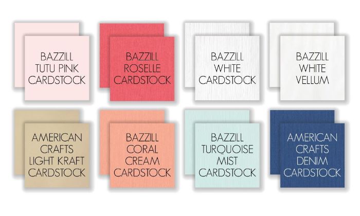 February 2021 Hip Kit Club Cardstock Scrapbook Kit