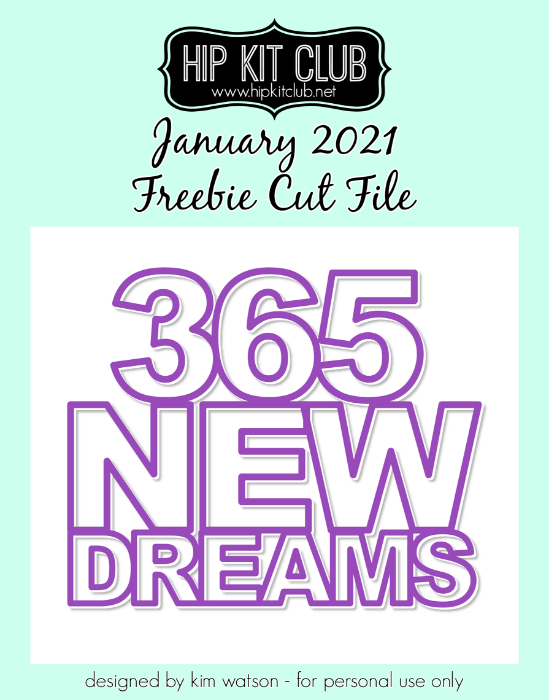 January 2021 - Kim Watson - 365 - Silhouette Cricut Cameo