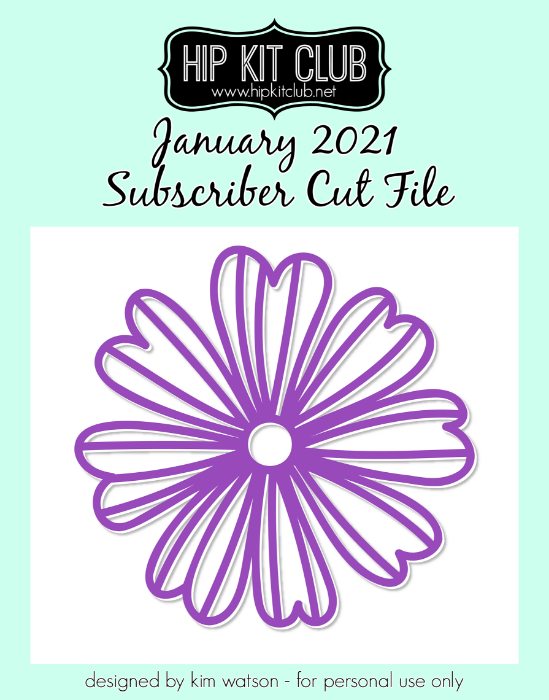 January 2021 - Kim Watson - Crafty Flower - Silhouette Cricut Cameo