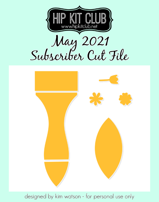May 2021 - Kim Watson - Paint Brush - Silhouette Cricut Cameo