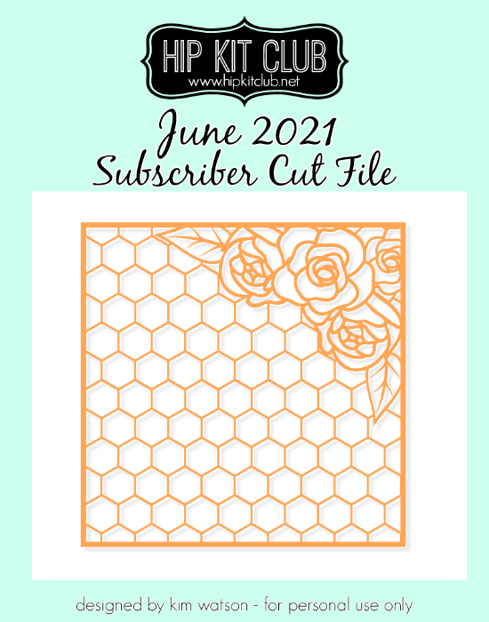 June 2021 - Kim Watson - Floral Frame - Silhouette Cricut Cameo