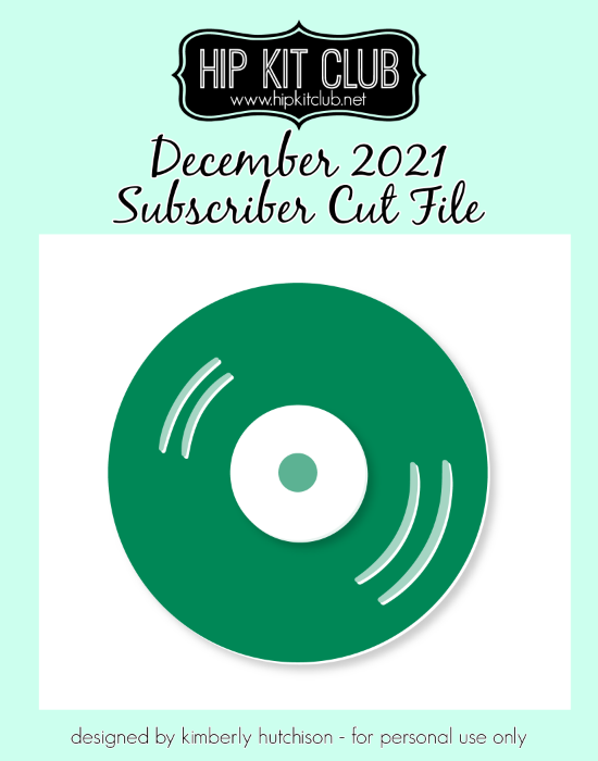 December 2021 - Kim Watson - Record Album - Silhouette Cricut Cameo