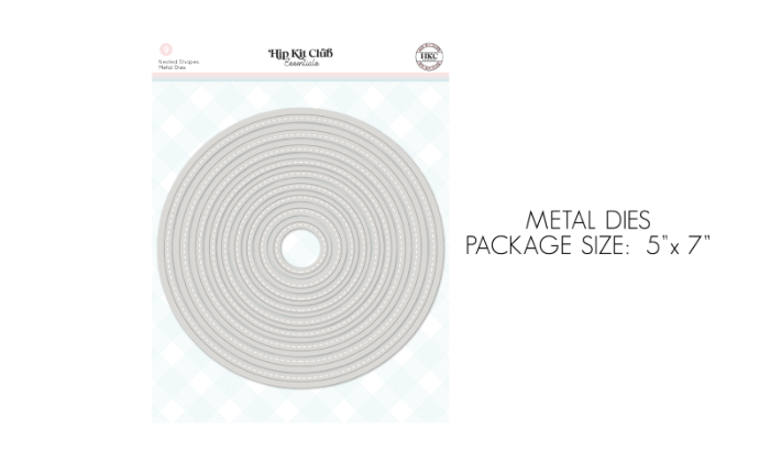 January 2022 Nested Circle Infinity Metal Die Kit Scrapbook Kit