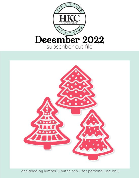 December 2022 - Kimberly Hutchison - Xmas Trees - Silhouette Cricut Cameo