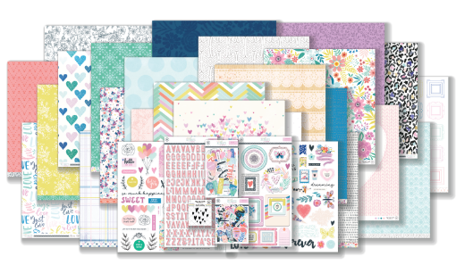 Hip Kit Club Main Scrapbook Kit - February 2023 - Always & Forever ...