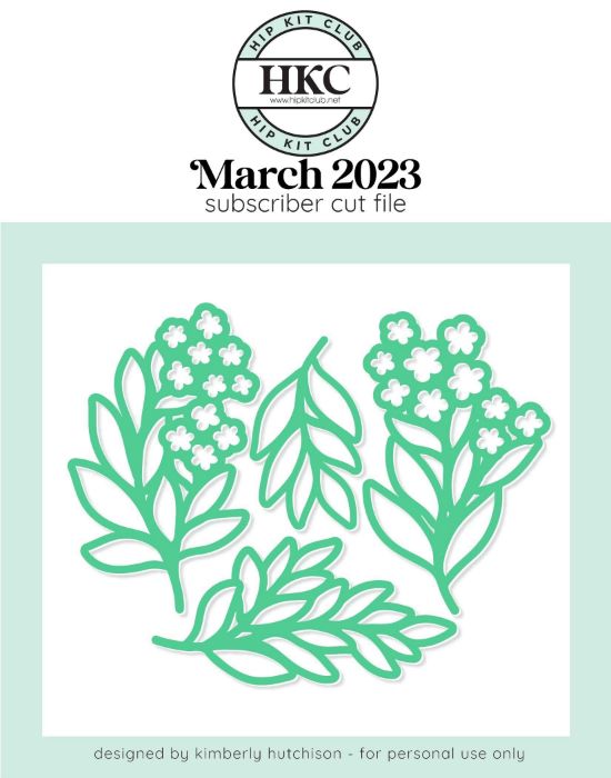 March 2023 - Kimberly Hutchison - Spring Posies - Silhouette Cricut Cameo