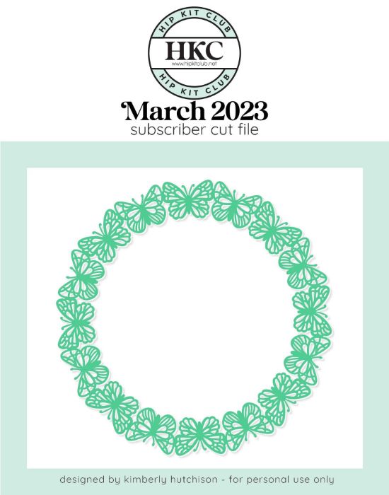 March 2023 - Kimberly Hutchison - Spring Posies - Butterfly Wreath