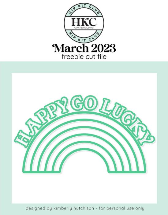 Picture of March 2023 Happy Go Lucky Cut File (Free when registered)  