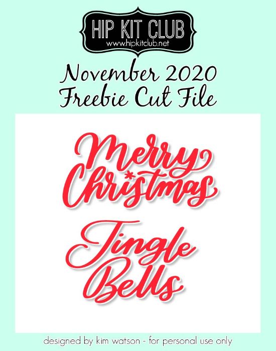 Picture of November 2020 - Jingle Bells Cut File (Free when registered)