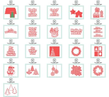 Hip Kit Club Exclusive Holiday Cut Files Collection