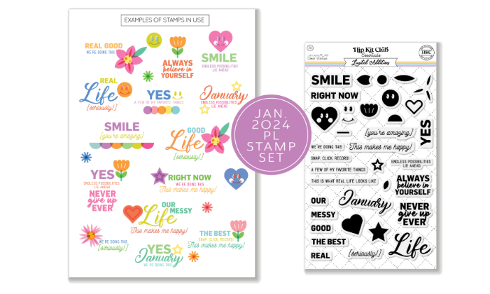 Introducing the January 2024 Pocket Life Stamp Set featuring our exclusive The Good Life collection. 