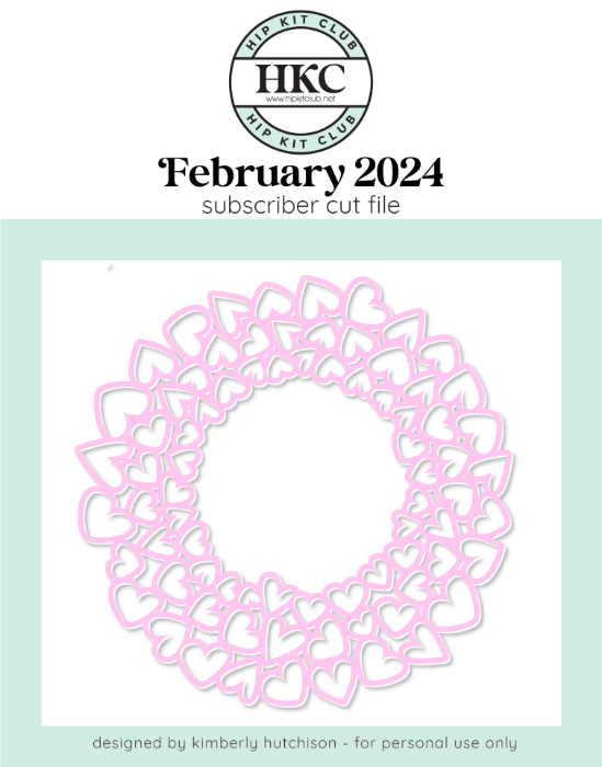 Heart Wreath Cut File