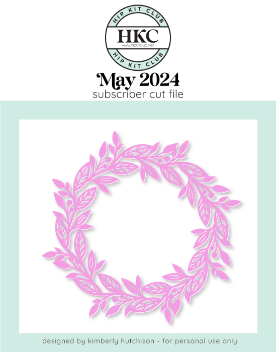 Leafy Wreath Cut File