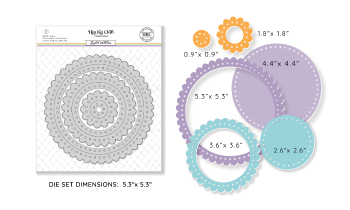 Stitchable Scallop Circle Nested Die Set