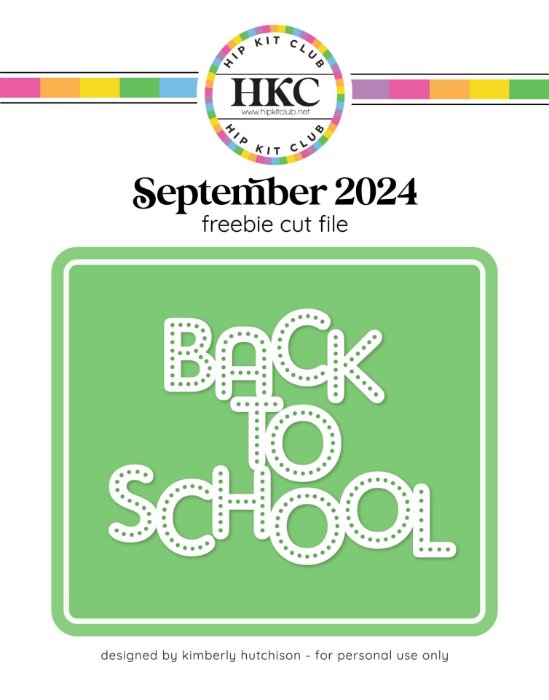 Back to School Cut File (Free when registered)