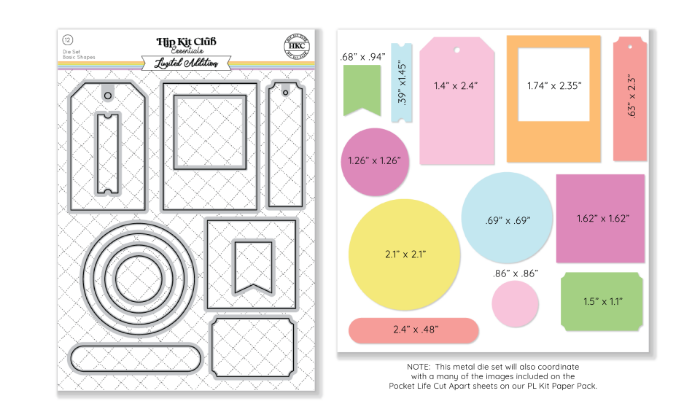 Picture of January 2025 Basic Shapes Metal Die Set