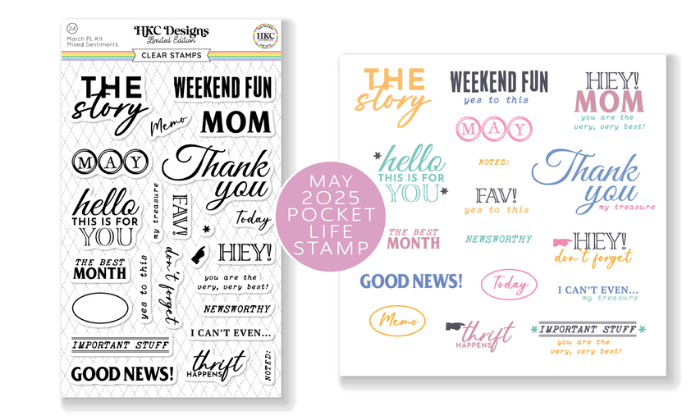May 2025 Pocket Life Stamp Set
