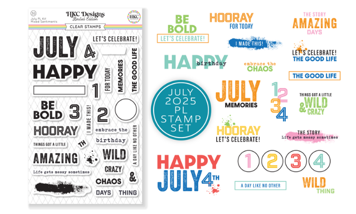 July 2025 Pocket Life Stamp Set
