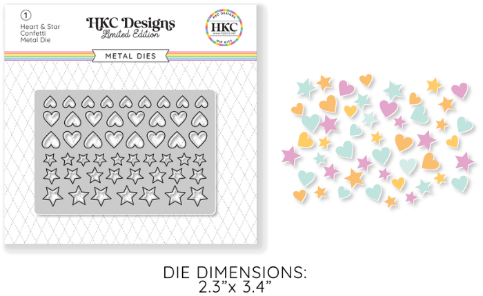 July 2025 Confetti Metal Die