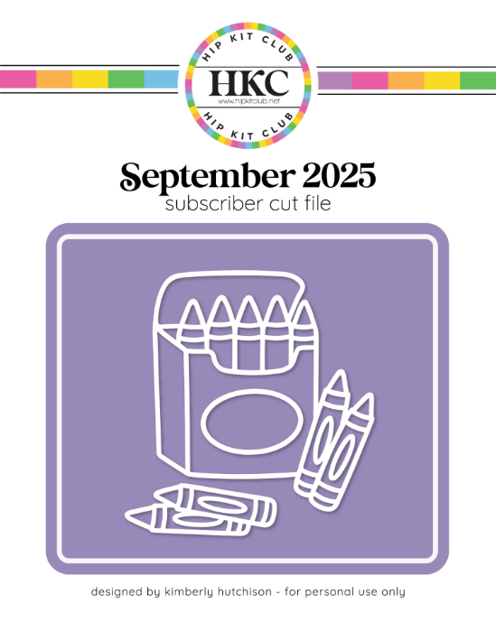 Picture of September 2025 Crayons Cut FIle