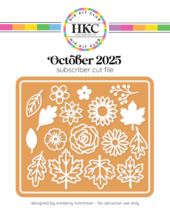 Picture of October 2025 Fall Flowers and Leaves Cut File