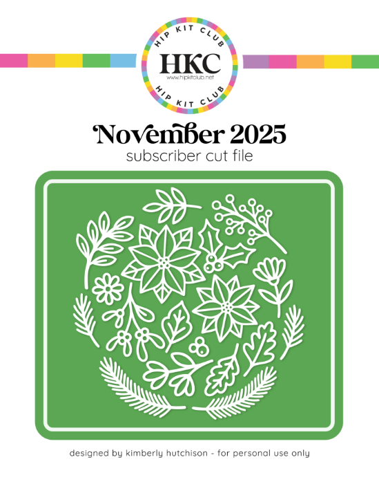 Picture of November 2025 Christmas Florals Cut File
