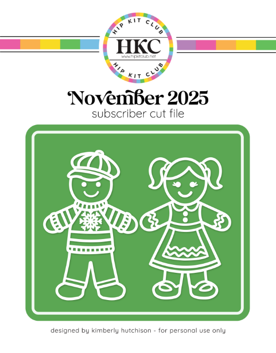 Picture of November 2025 Gingerbread People Cut File