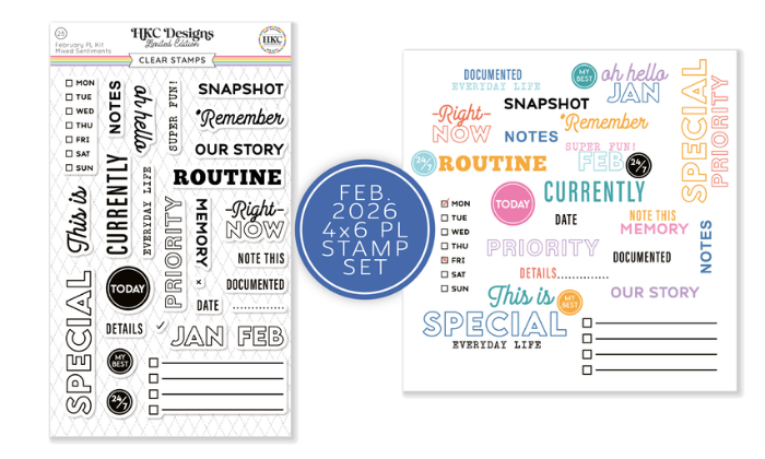 February 2026 Pocket Life Stamp Set